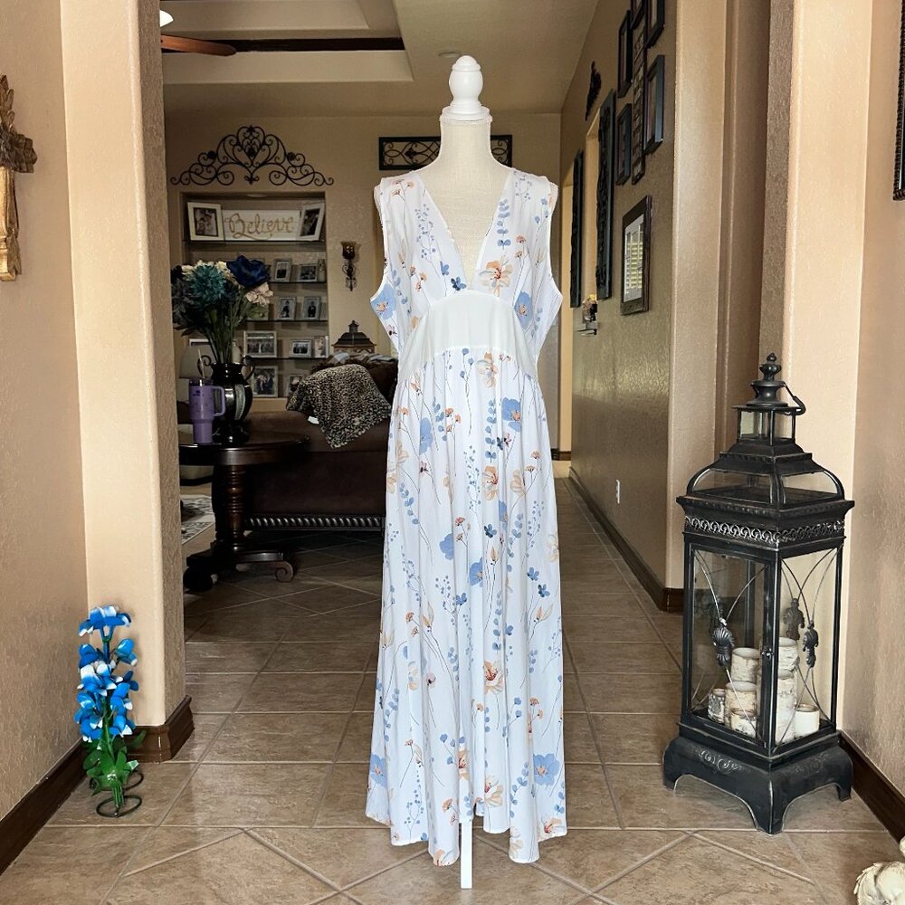 Temu*Floral Print Maxi Dress